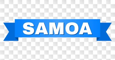 Samoa başlık ile mavi şerit