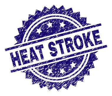 Güneş çarpması damga mühür grunge dokulu