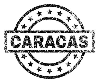 Dokulu Caracas damga mühür çizik