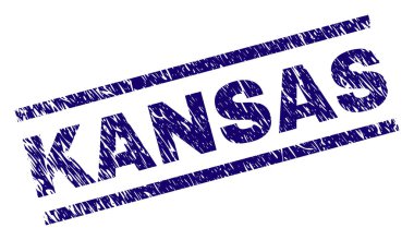 Grunge Kansas damga mühür dokulu