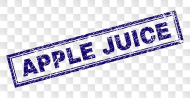 Grunge elma suyu dikdörtgen damgası