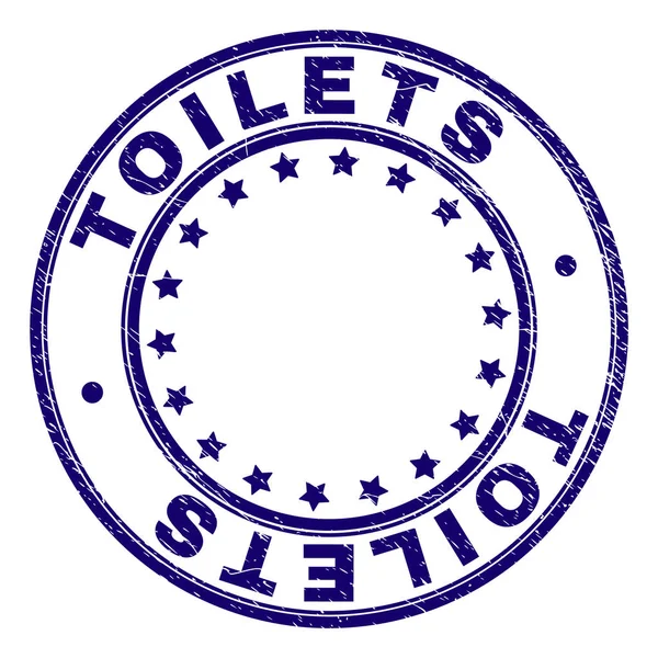 Repad texturerat toaletter runda stämpelplatta — Stock vektor