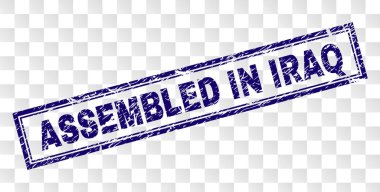 Irak dikdörtgen pul monte grunge