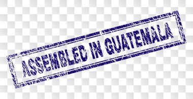 Guatemala dikdörtgen pul monte çizik