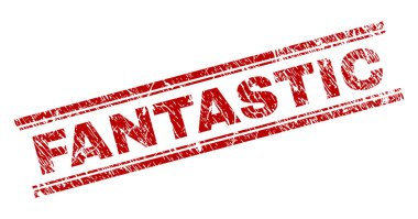 Dokulu fantastik damga mühür çizik