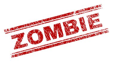 Dokulu zombi damga mühür çizik