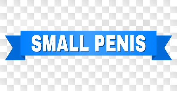 Blå tejp med liten Penis bildtext — Stock vektor