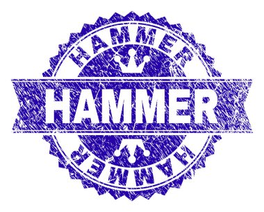 Dokulu çekiç damga mühür kurdele ile çizik