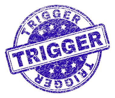 Dokulu tetikleyici damga mühür çizik