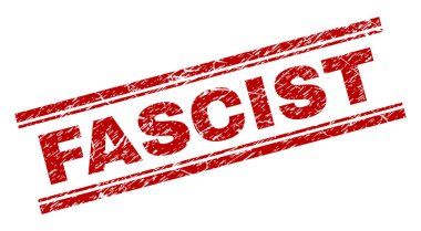 Dokulu faşist damga mühür çizik