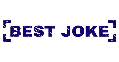 Köşeler arasında çizilmiş dokulu en iyi şaka damga mühür