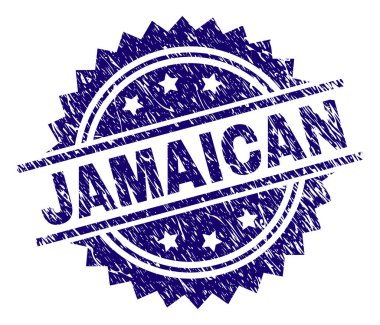 Grunge Jamaika damga mühür dokulu