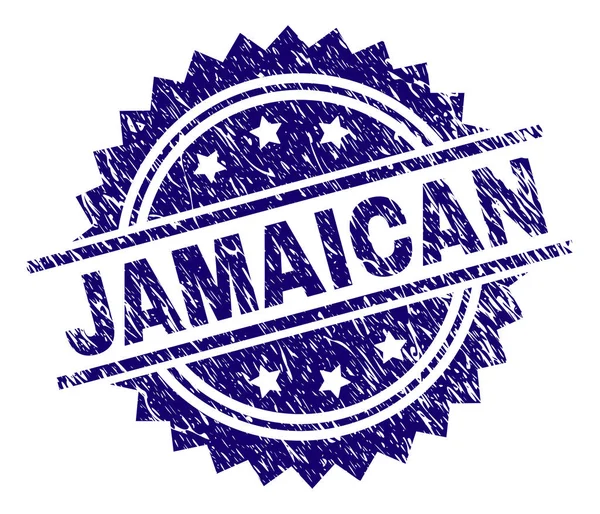 Grunge texturerat jamaicanska stämpelplatta — Stock vektor