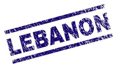 Dokulu Lübnan damga mühür çizik