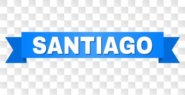 Mavi kurdele Santiago başlık ile