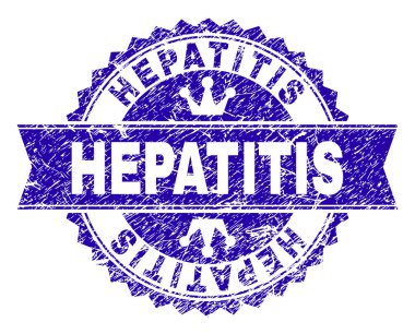 Dokulu hepatit damga mühür kurdele ile çizik