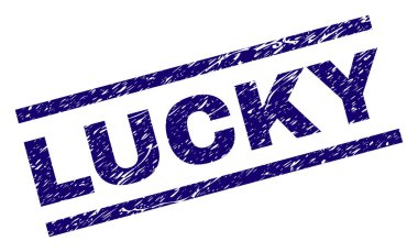 Dokulu şanslı damga mühür çizik