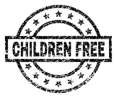 Damga mühür çizilmiş dokulu çocuklar ücretsiz