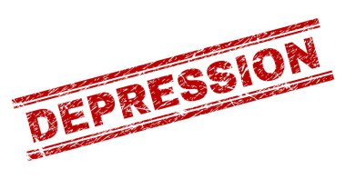 Grunge depresyon damga mühür dokulu