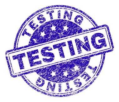 Dokulu test damga mühür çizik