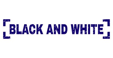 Siyah ve beyaz damga mühür köşeleri içinde grunge dokulu