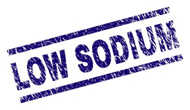 Düşük sodyum damga mühür grunge dokulu