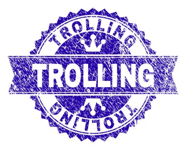 Kurdele ile dokulu Trolling damga mühür çizik