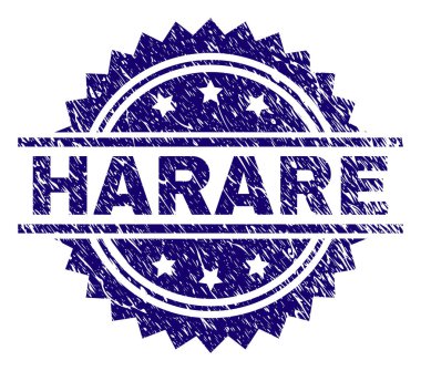 Dokulu Harare damga mühür çizik