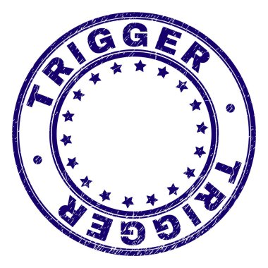 Grunge tetikleyici damga mühür yuvarlak dokulu