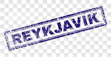 Çizik Reykjavik dikdörtgen damgası