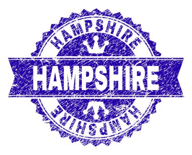 Dokulu Hampshire damga mühür kurdele ile çizik