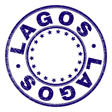 Damga mühür yuvarlak çizik dokulu Lagos