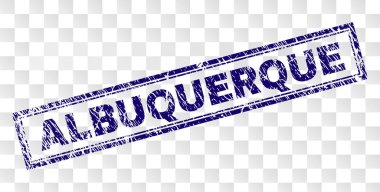 Çizik Albuquerque dikdörtgen damgası