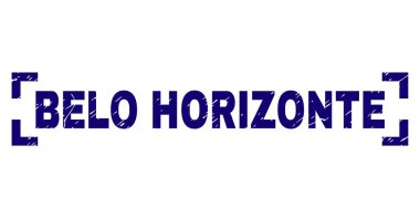 Grunge Belo Horizonte damga mühür köşeler arasında dokulu