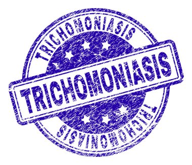 Dokulu Trichomoniasis damga mühür çizik