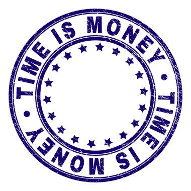 Grunge dokulu zaman yuvarlak damga mühür paradır