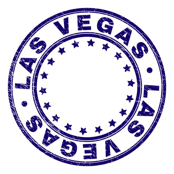 Grunge getextureerde Las Vegas ronde stempel-zegel — Stockvector