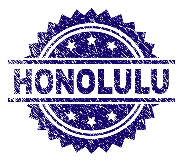 Dokulu Honolulu damga mühür çizik