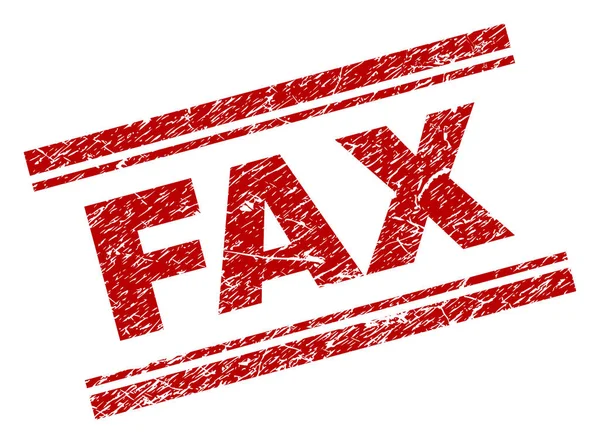 Dokulu Faks damga mühür çizik