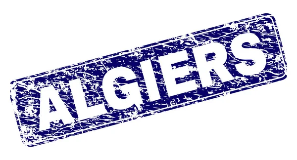 Yuvarlatılmış dikdörtgen damga çizilmiş Algiers çerçeveli