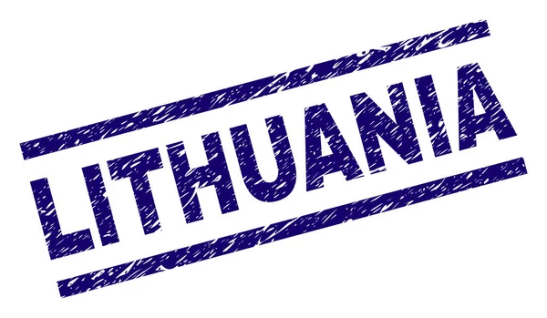 Grunge Litvanya damga mühür dokulu