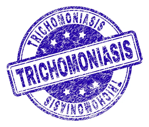 Dokulu Trichomoniasis damga mühür çizik