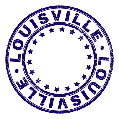 Damga mühür yuvarlak çizik dokulu Louisville
