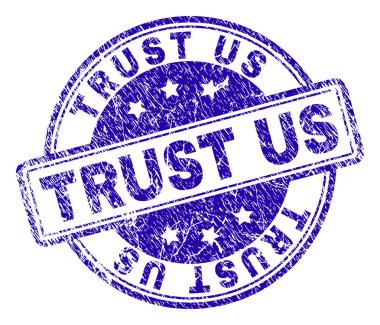 Dokulu güven bize mühür damgası çizik