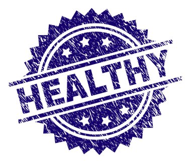 Grunge sağlıklı damga mühür dokulu