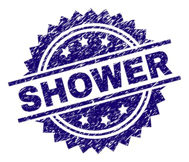 Grunge duş damga mühür dokulu