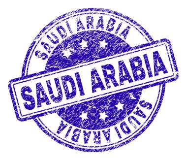 Grunge Suudi Arabistan damga mühür dokulu
