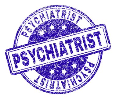 Dokulu psikiyatrist damga mühür çizik