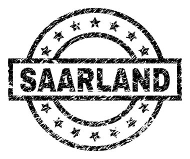 Grunge Saarland damga mühür dokulu