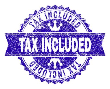 Damga mühür kurdele ile çizilmiş dokulu vergi dahil